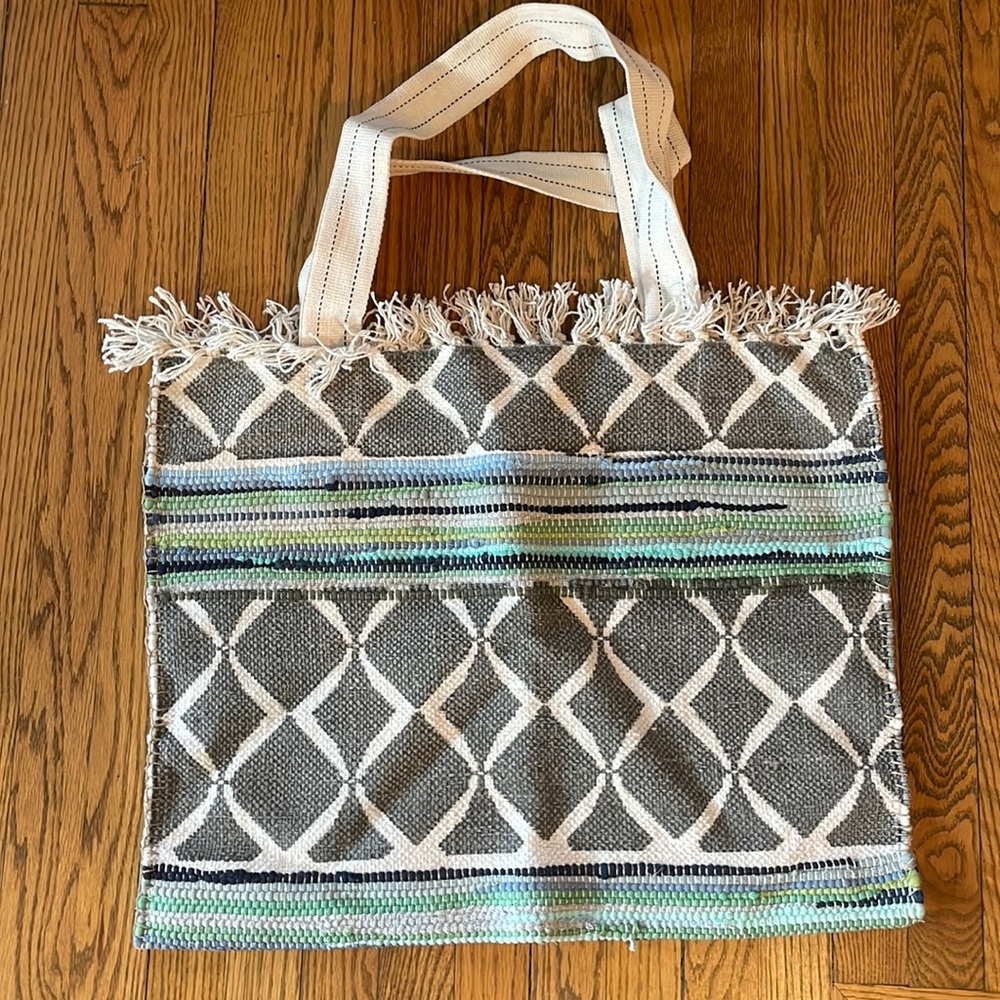 Vintage Handmade Carpet Bag